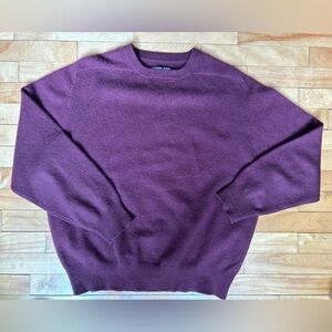 Kirkland Signature Sweater Cashmere Men's Burgundy Crewneck Pullover Size XL
